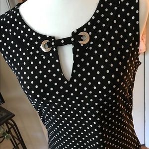 Black & White polka dot Tommy Hilfiger top (new)